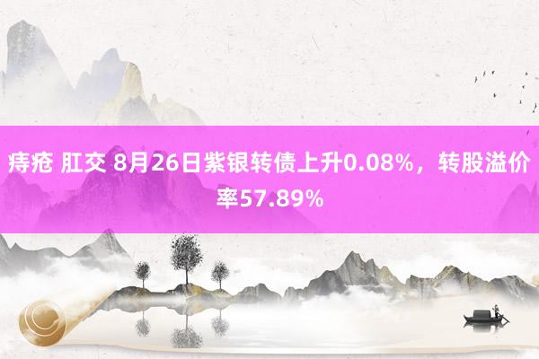 痔疮 肛交 8月26日紫银转债上升0.08%，转股溢价率57.89%